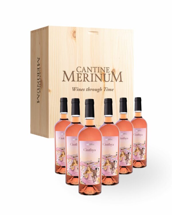 Cinthya, confezione da 6 bottiglie in legno